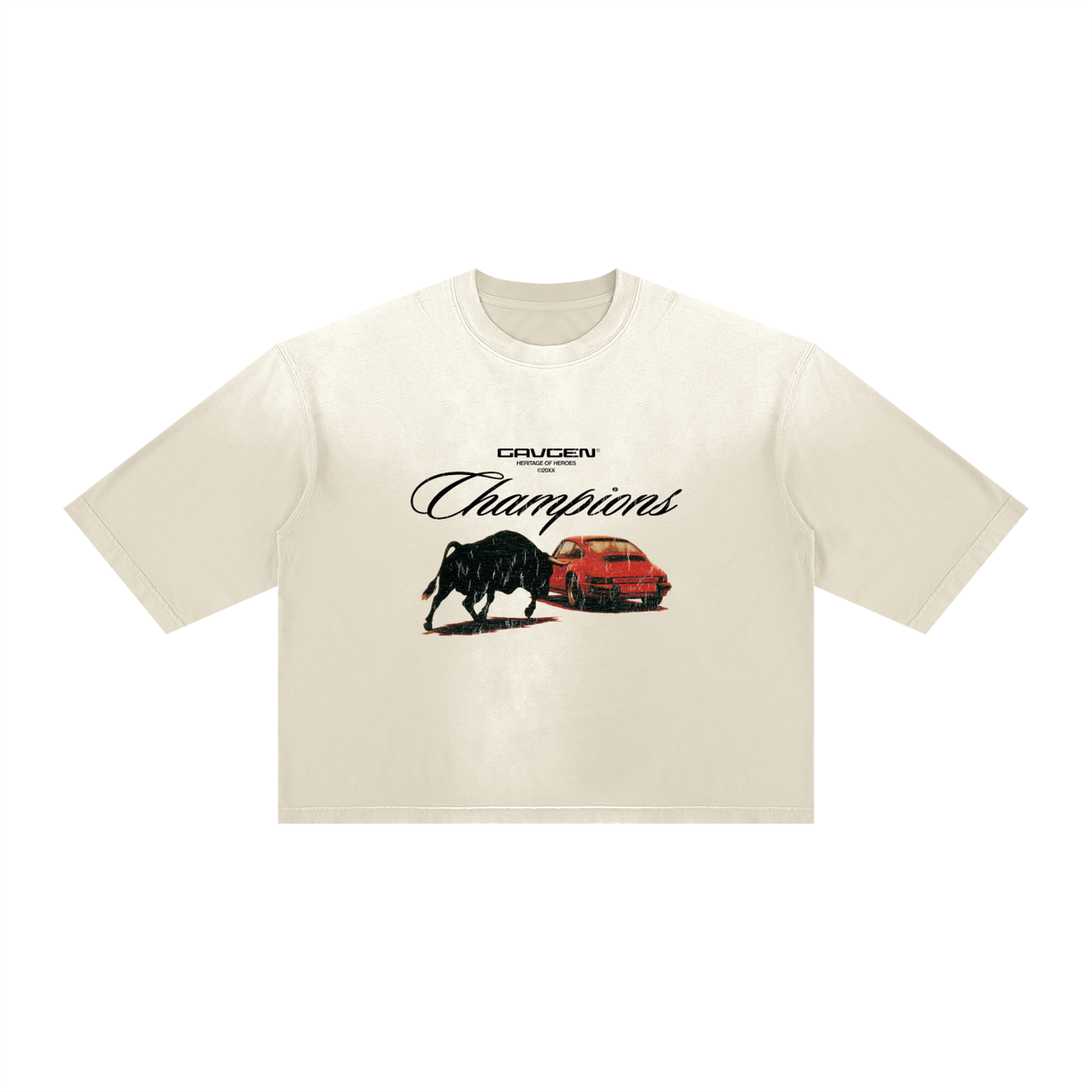 Unisex Vintage Wash Sunfade Boxy T-Shirt